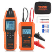 VEVOR Underground Cable Locator, 3 FT Max. Detection Depth, 12 to 600V (NVC) Wire Tracer Break Detector Finder, 6561 FT Max.Detection Length for Electrical Circuits Pipelines Dog Fence Buried Cables