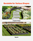 VEVOR Steel Landscape Edging 4 Packs 40 x 6 in Rust-Resistant Pathway Divider