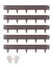 VEVOR Steel Landscape Edging 5 Packs 39 x 4in Rust-Resistant for Yard Brown