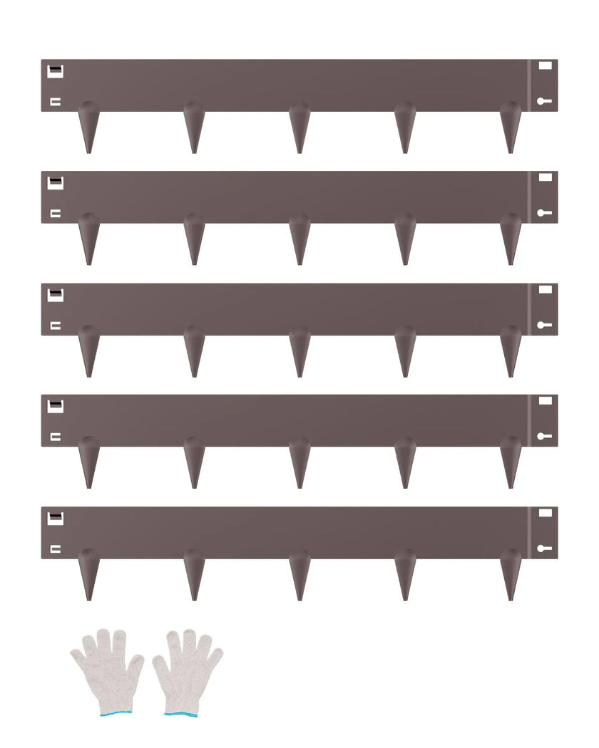 VEVOR Steel Landscape Edging 5 Packs 39 x 4in Rust-Resistant for Yard Brown