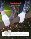 VEVOR Steel Landscape Edging 5 Packs 39 x 5in Rust-Resistant for Yard Brown