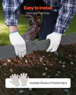 VEVOR Steel Landscape Edging 5 Packs 39 x 4in Rust-Resistant for Yard Dark Gray