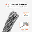VEVOR Carbon Steel Cable 1/4