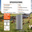 VEVOR Hardware Cloth, 1/2 inch 24in x 100 ft 19 Gauge, Hot Dipped Galvanized Wire Mesh Roll, Chicken Wire Fencing, Wire Mesh for Rabbit Cages, Garden, Small Rodents
