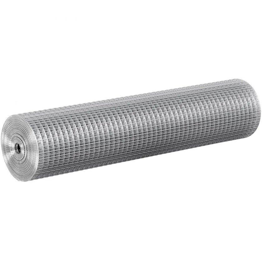 VEVOR Hardware Cloth, 1/2 inch 24in x 25 ft 19 Gauge, Hot Dipped Galvanized Wire Mesh Roll, Chicken Wire Fencing, Wire Mesh for Rabbit Cages, Garden, Small Rodents
