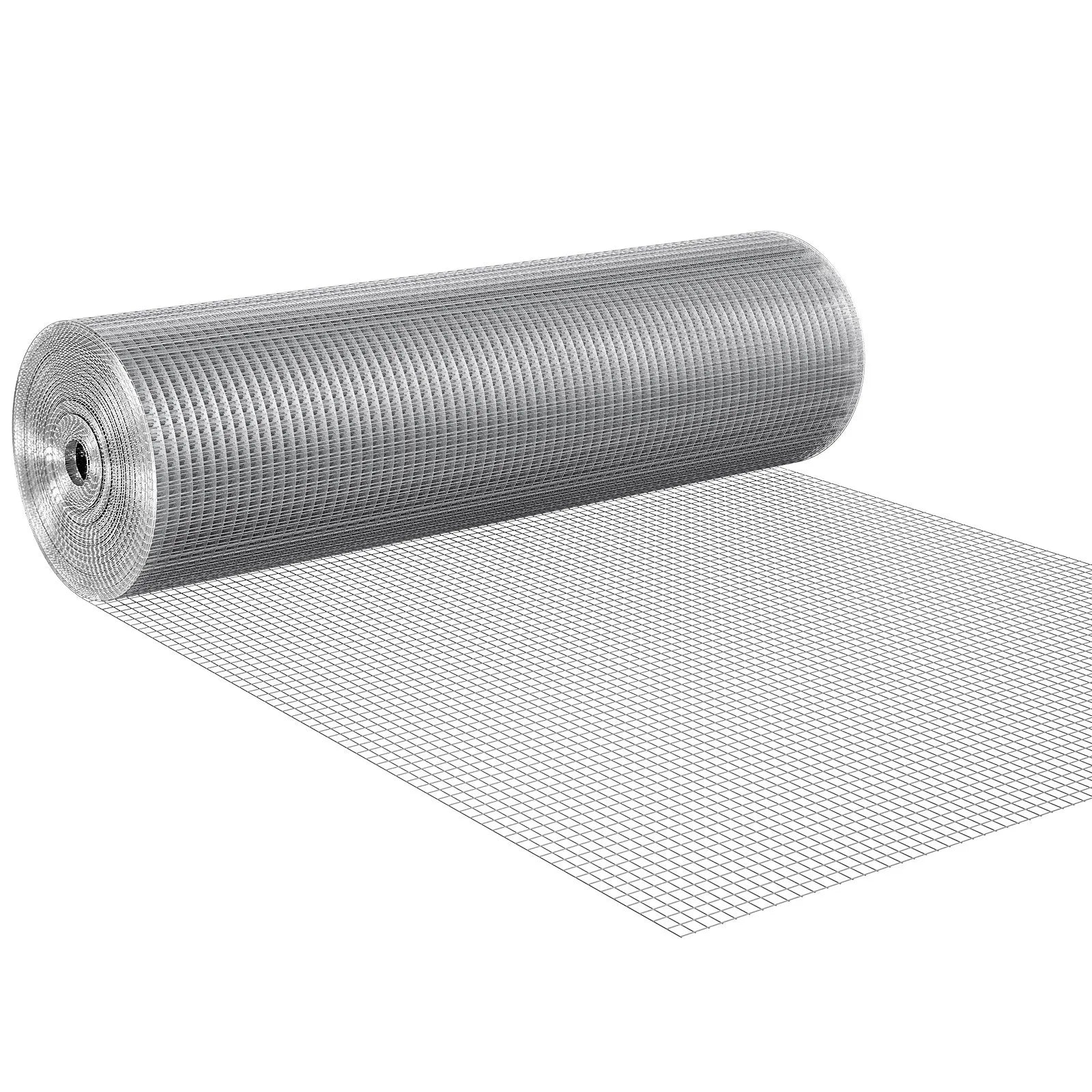 VEVOR Hardware Cloth, 1/2 inch 36in x 100 ft 19 Gauge, Hot Dipped Galvanized Wire Mesh Roll, Chicken Wire Fencing, Wire Mesh for Rabbit Cages, Garden, Small Rodents