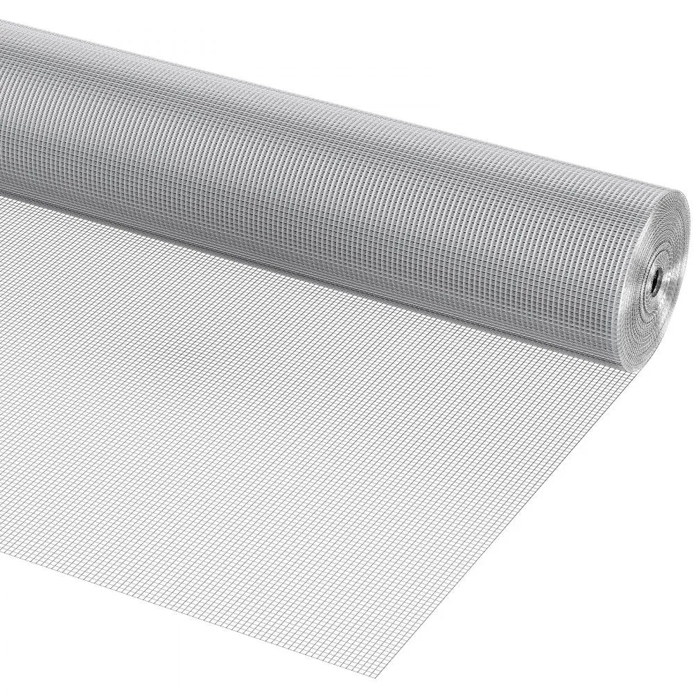 VEVOR Hardware Cloth, 1/4 inch 36in x 100 ft 23 Gauge, Hot Dipped Galvanized Wire Mesh Roll, Chicken Wire Fencing, Wire Mesh for Rabbit Cages, Garden, Small Rodents