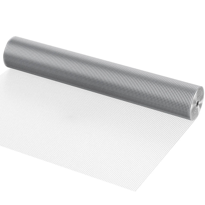 VEVOR Hardware Cloth, 1/4 inch 36in x 50 ft 23 Gauge, Hot Dipped Galvanized Wire Mesh Roll, Chicken Wire Fencing, Wire Mesh for Rabbit Cages, Garden, Small Rodents