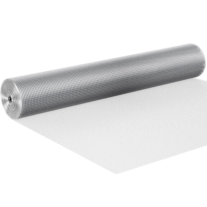 VEVOR Hardware Cloth, 1/4 inch 36in x 50 ft 23 Gauge, Hot Dipped Galvanized Wire Mesh Roll, Chicken Wire Fencing, Wire Mesh for Rabbit Cages, Garden, Small Rodents