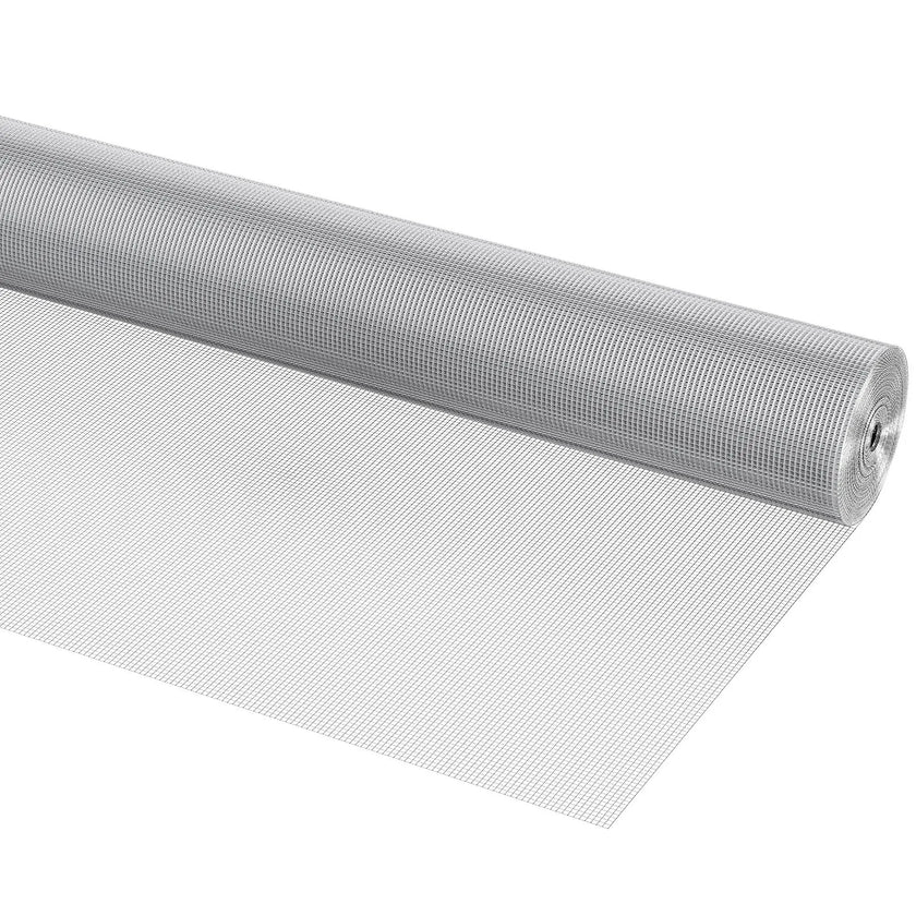 VEVOR Hardware Cloth, 1/4 inch 48in x 100 ft 23 Gauge, Hot Dipped Galvanized Wire Mesh Roll, Chicken Wire Fencing, Wire Mesh for Rabbit Cages, Garden, Small Rodents