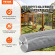 VEVOR Hardware Cloth, 1/4 inch 48in x 100 ft 23 Gauge, Hot Dipped Galvanized Wire Mesh Roll, Chicken Wire Fencing, Wire Mesh for Rabbit Cages, Garden, Small Rodents