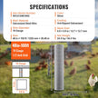 VEVOR Hardware Cloth, 1/4 inch 48in x 100 ft 23 Gauge, Hot Dipped Galvanized Wire Mesh Roll, Chicken Wire Fencing, Wire Mesh for Rabbit Cages, Garden, Small Rodents