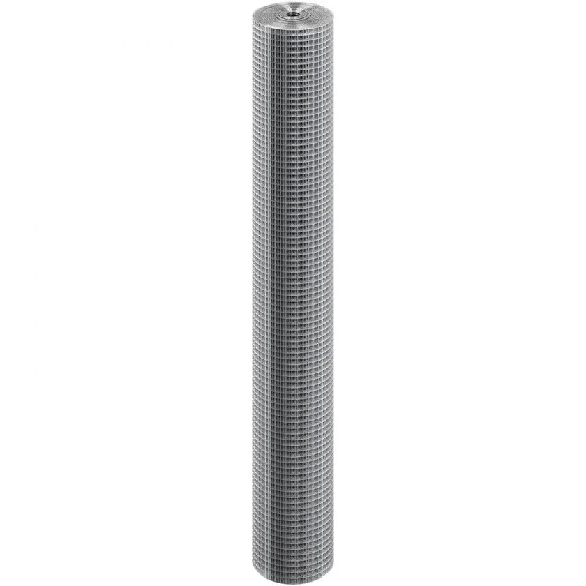VEVOR Hardware Cloth, 1/4 inch 36in x 50 ft 23 Gauge, Hot Dipped Galvanized Wire Mesh Roll, Chicken Wire Fencing, Wire Mesh for Rabbit Cages, Garden, Small Rodents