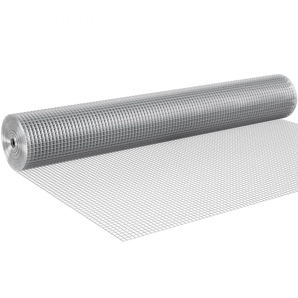 VEVOR Hardware Cloth, 1/4 inch 36in x 50 ft 23 Gauge, Hot Dipped Galvanized Wire Mesh Roll, Chicken Wire Fencing, Wire Mesh for Rabbit Cages, Garden, Small Rodents