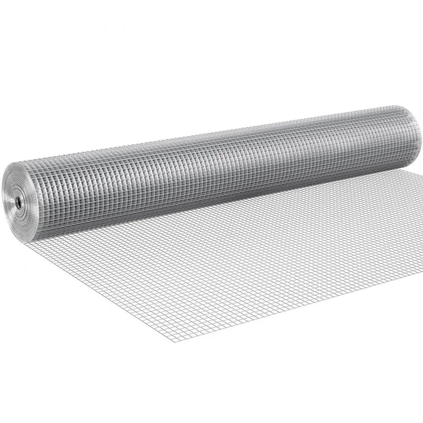 VEVOR Hardware Cloth, 1/4 inch 36in x 50 ft 23 Gauge, Hot Dipped Galvanized Wire Mesh Roll, Chicken Wire Fencing, Wire Mesh for Rabbit Cages, Garden, Small Rodents