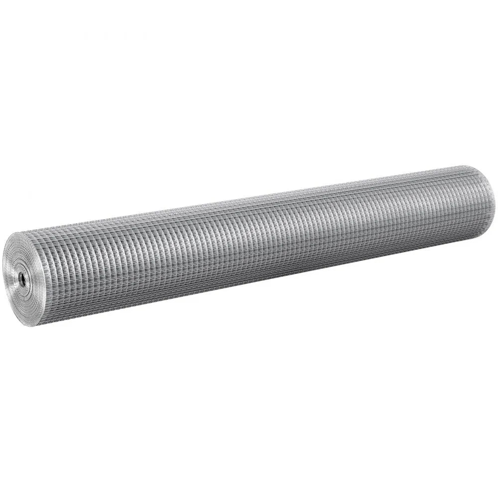 VEVOR Hardware Cloth, 1/4 inch 36in x 50 ft 23 Gauge, Hot Dipped Galvanized Wire Mesh Roll, Chicken Wire Fencing, Wire Mesh for Rabbit Cages, Garden, Small Rodents