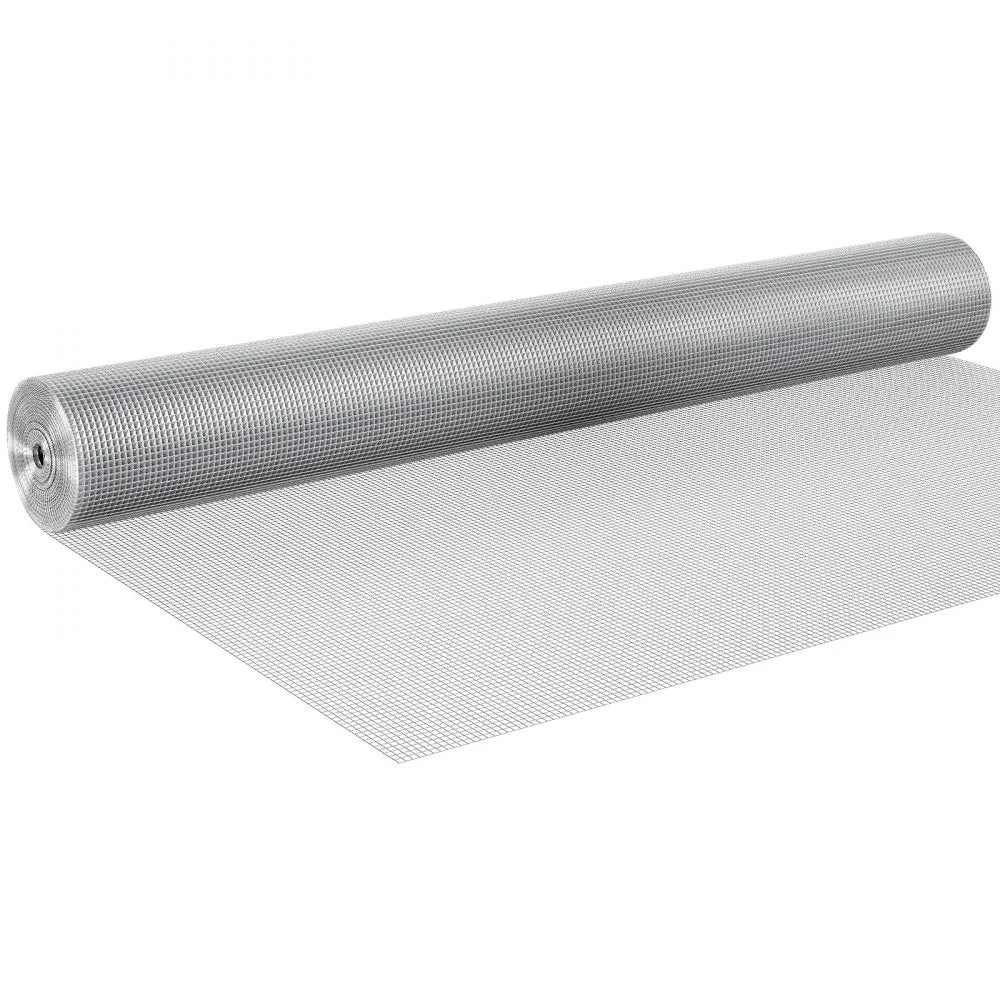 VEVOR Hardware Cloth, 1/4 inch 48in x 50 ft 23 Gauge, Hot Dipped Galvanized Wire Mesh Roll, Chicken Wire Fencing, Wire Mesh for Rabbit Cages, Garden, Small Rodents