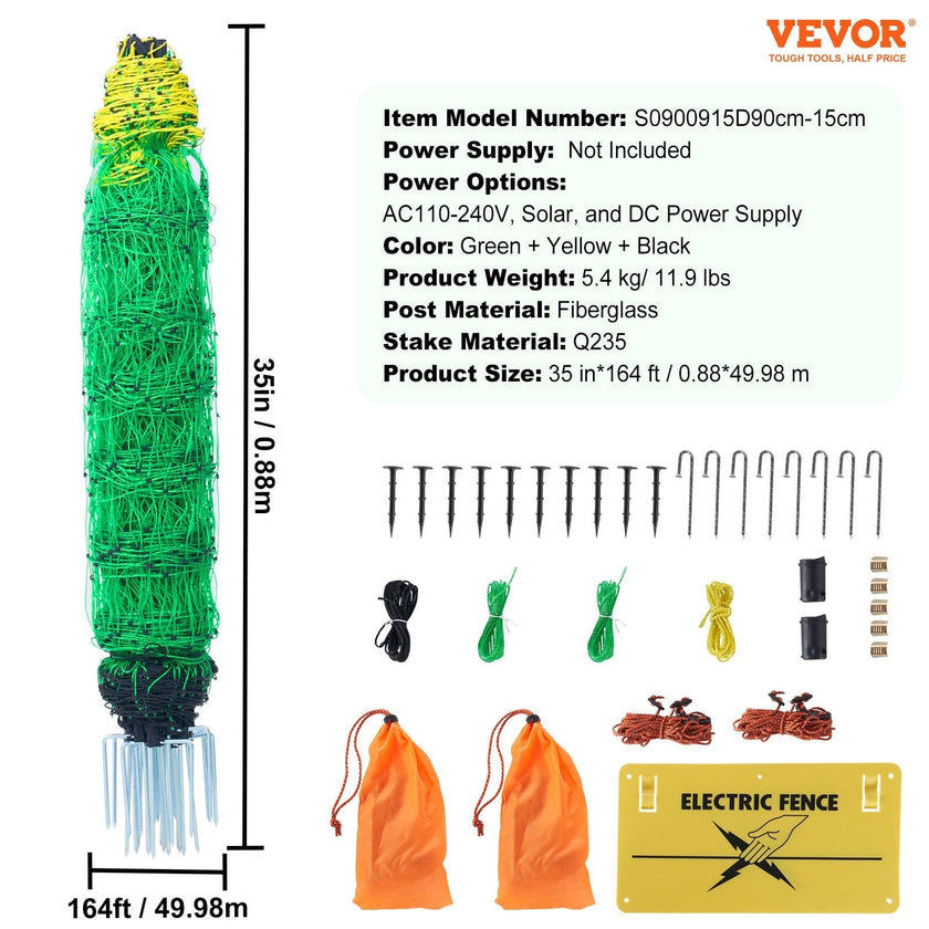 VEVOR Electric Fence Netting, 35