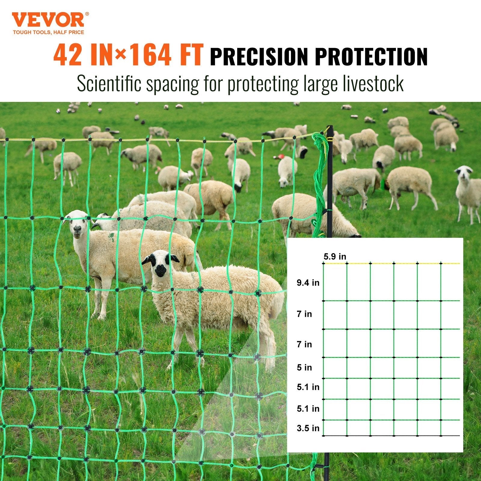 VEVOR Electric Fence Netting, 42