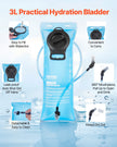 VEVOR Hydration Pack Backpack 3L TPU Water Bladder biking Hiking Running Camping