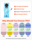VEVOR Hydration Pack Backpack 3L TPU Water Bladder biking Hiking Running Camping