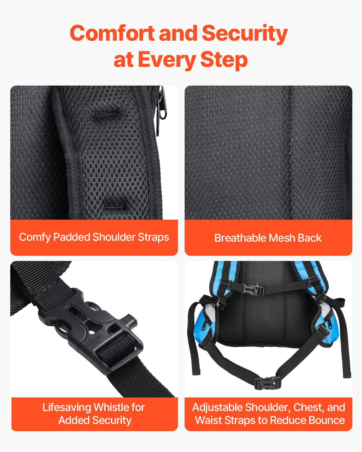 VEVOR Hydration Pack Backpack 3L TPU Water Bladder biking Hiking Running Camping