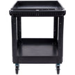 VEVOR Utility Service Cart 2 Shelf 550LBS 360° Swivel Wheels (2 with Brakes)