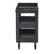 VEVOR Utility Service Cart 3 Shelf 550LBS 360° Swivel Wheels (2 with Brakes)