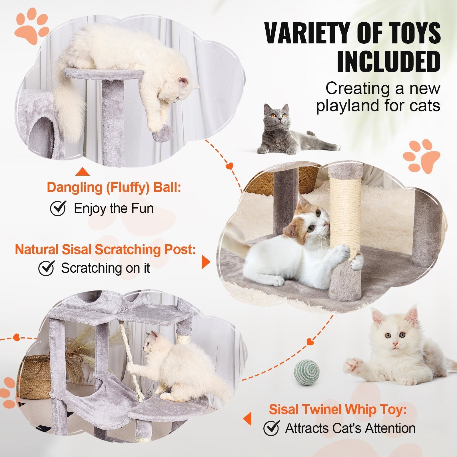 VEVOR Cat Tree 56.2