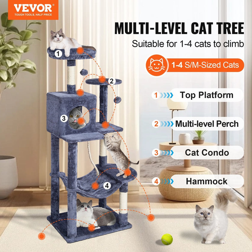 VEVOR Cat Tree 56.2