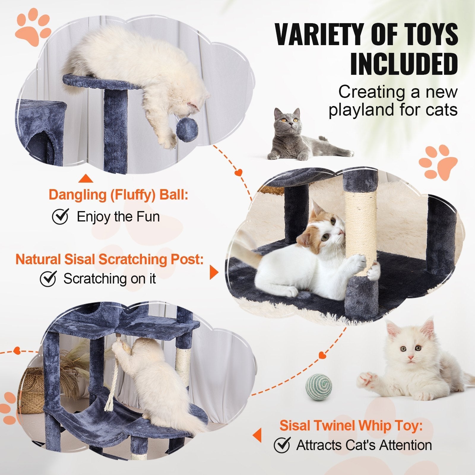 VEVOR Cat Tree 56.2