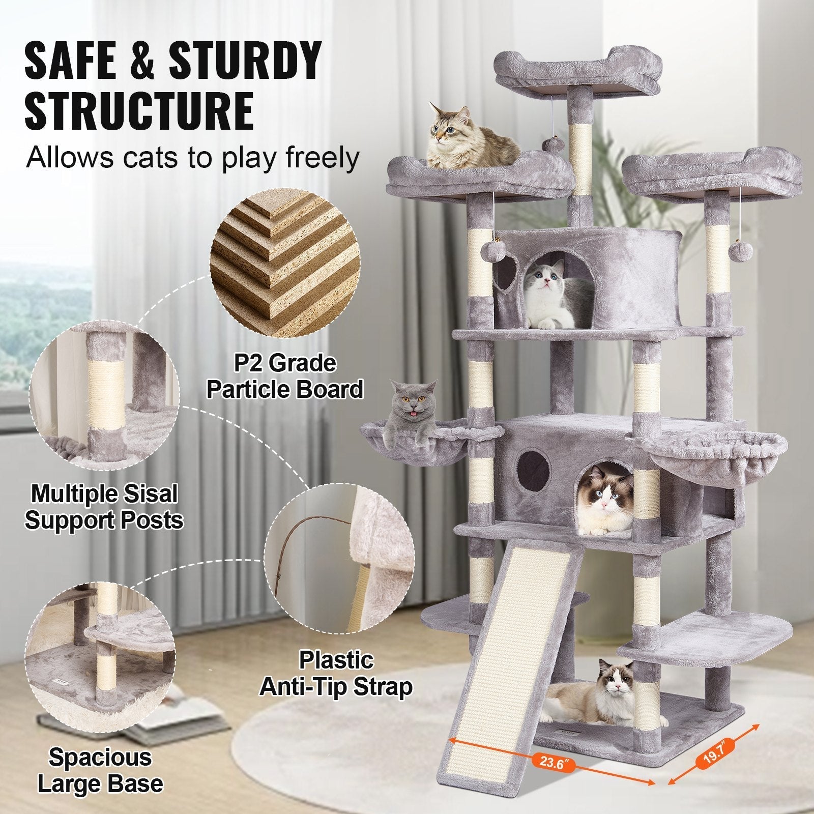VEVOR Cat Tree 68.5