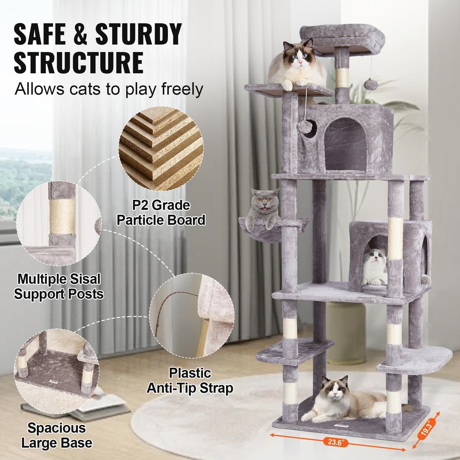 VEVOR Cat Tree 68.5