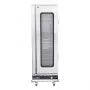 16-Tier Commercial Food Warming Cabinet, 1800W Stainless Steel Hot Box with Glass Door, Adjustable Shelves & Water Tray