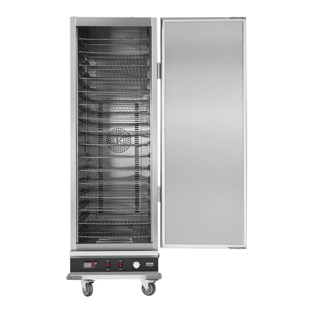VEVOR Hot Box Food Warmer 16-Tier Concession Warming Cabinet with Water Tray