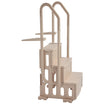 VEVOR 3-Step Taupe Pool Ladder of 2 Handrails Supports 400 lb for 36-48 In Pools