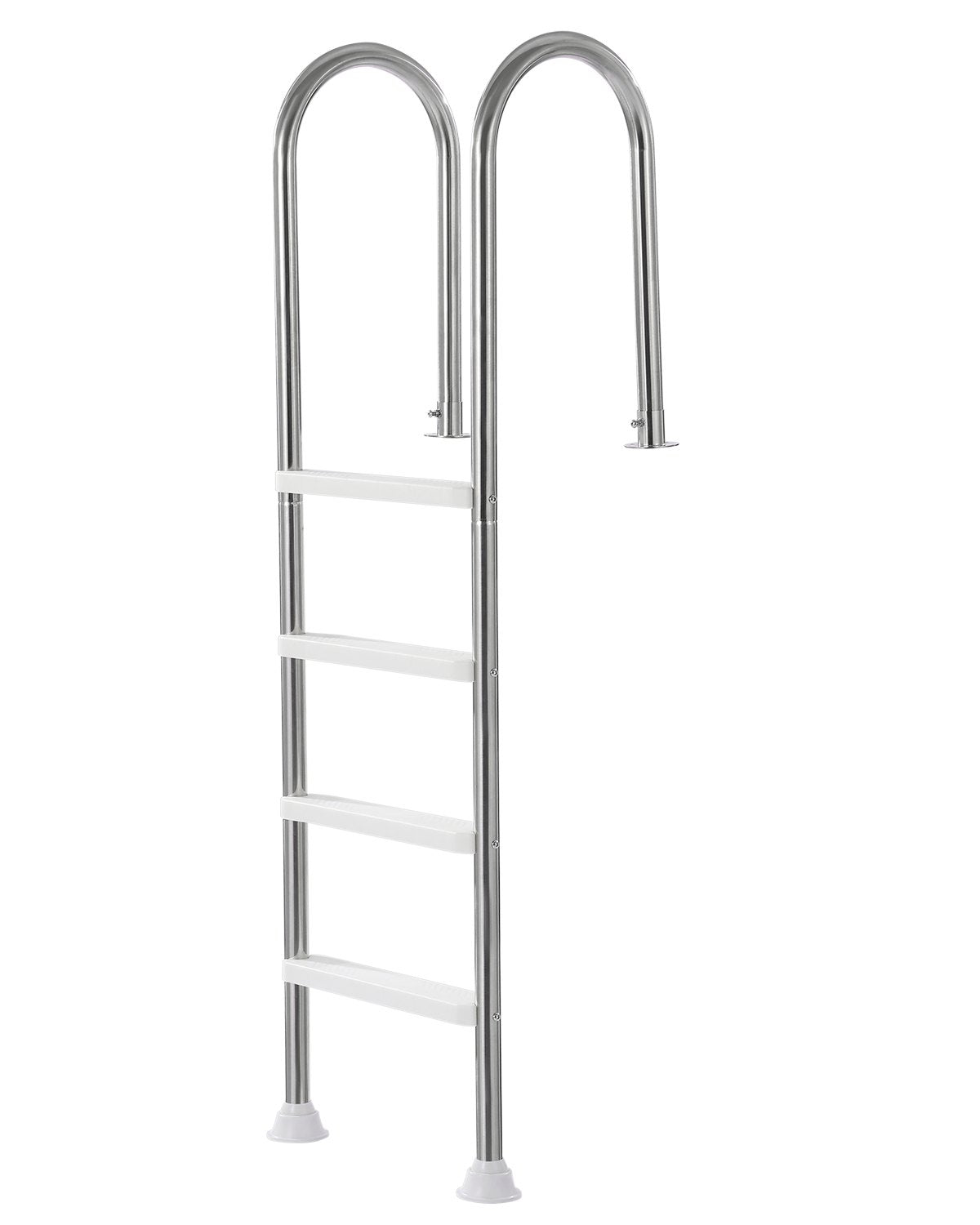 VEVOR 4-Step Stainless Steel Pool Ladder of 2 Handrails for 54 In Decked Pools