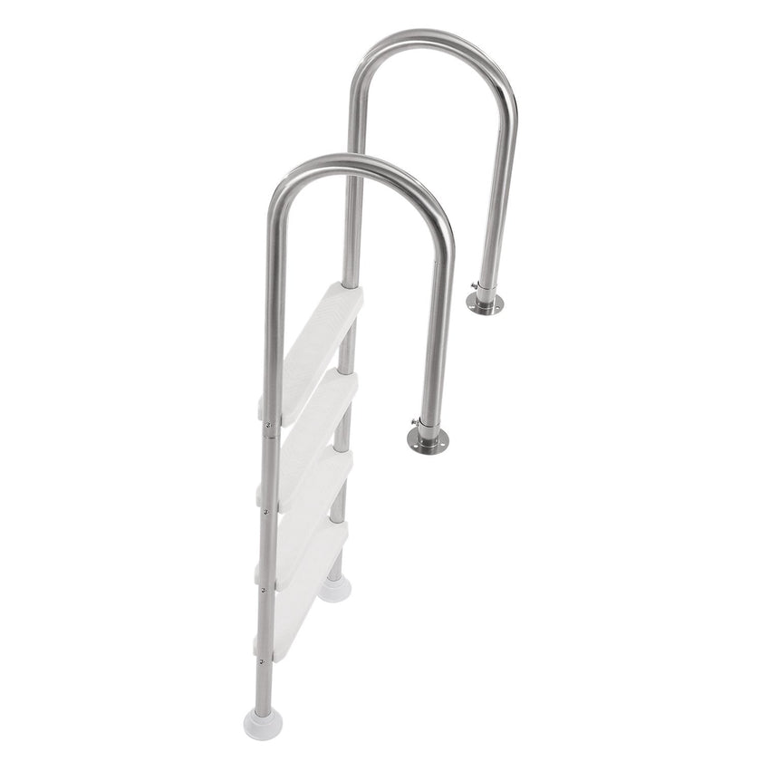 VEVOR 4-Step Stainless Steel Pool Ladder of 2 Handrails for 54 In Decked Pools