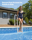 VEVOR Thickened 4-Step Pool Ladder 2 Handrails Loads 300 lb for 48-54 In Pool