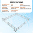 VEVOR Pool Fence 4 x 108 FT Removable Pool Fences for Inground Pools Outdoor