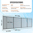 VEVOR Pool Fence, 4 x 12 FT Pool Fences for Inground Pools, Removable Child Safety Pool Fencing, Easy DIY Installation Swimming Pool Fence, 340gms Teslin PVC Pool Fence Mesh Protects Kids and Pets