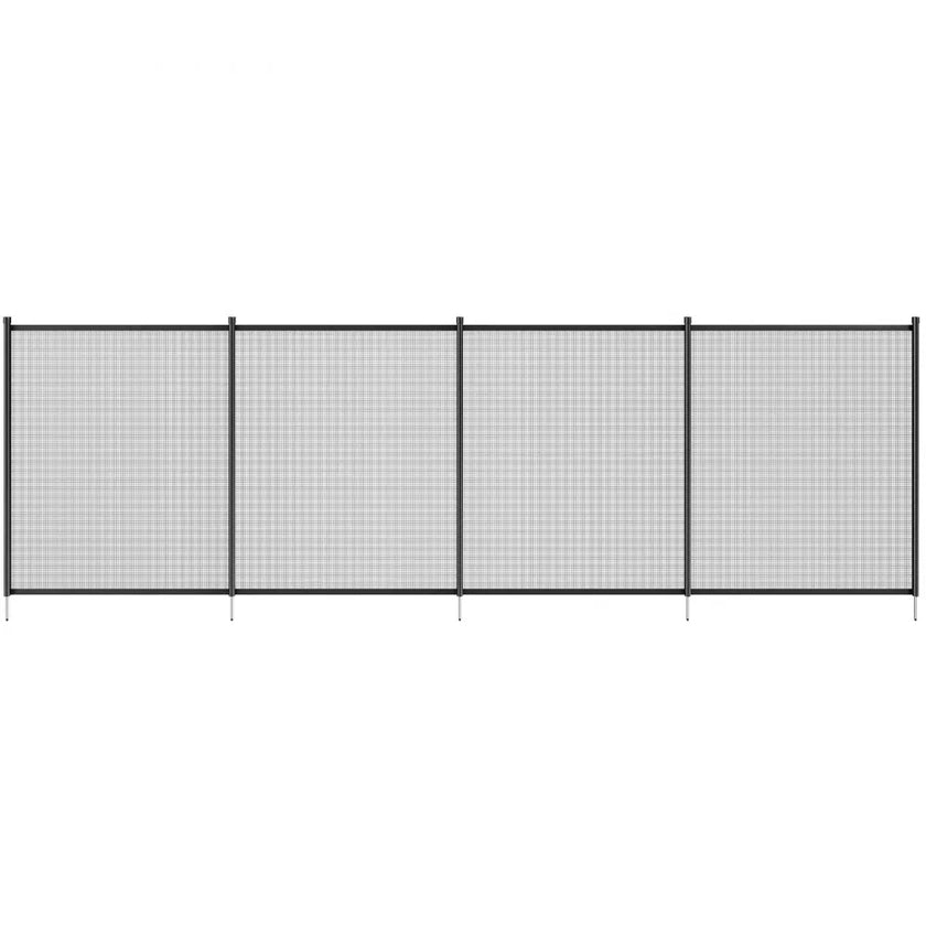 VEVOR Pool Fence, 4 x 96 FT Pool Fences for Inground Pools, Removable Child Safety Pool Fencing, Easy DIY Installation Swimming Pool Fence, 340gms Teslin PVC Pool Fence Mesh Protects Kids and Pets