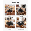 Heavy Duty Bench Vise 10-Inch, Ductile Iron Workbench Vise with 360° Swivel Base, Anvil & Pipe Jaws, 9,000 lb Clamping Force