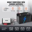 VEVOR 50A MPPT Solar Charge Controller, 12V / 24V Auto DC Input, Solar Panel Regulator Charger with Bluetooth Module, 98% Charging Efficiency for Sealed(AGM), Gel, Flooded and Lithium Battery Charging