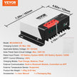 VEVOR 50A MPPT Solar Charge Controller, 12V / 24V Auto DC Input, Solar Panel Regulator Charger with Bluetooth Module, 98% Charging Efficiency for Sealed(AGM), Gel, Flooded and Lithium Battery Charging