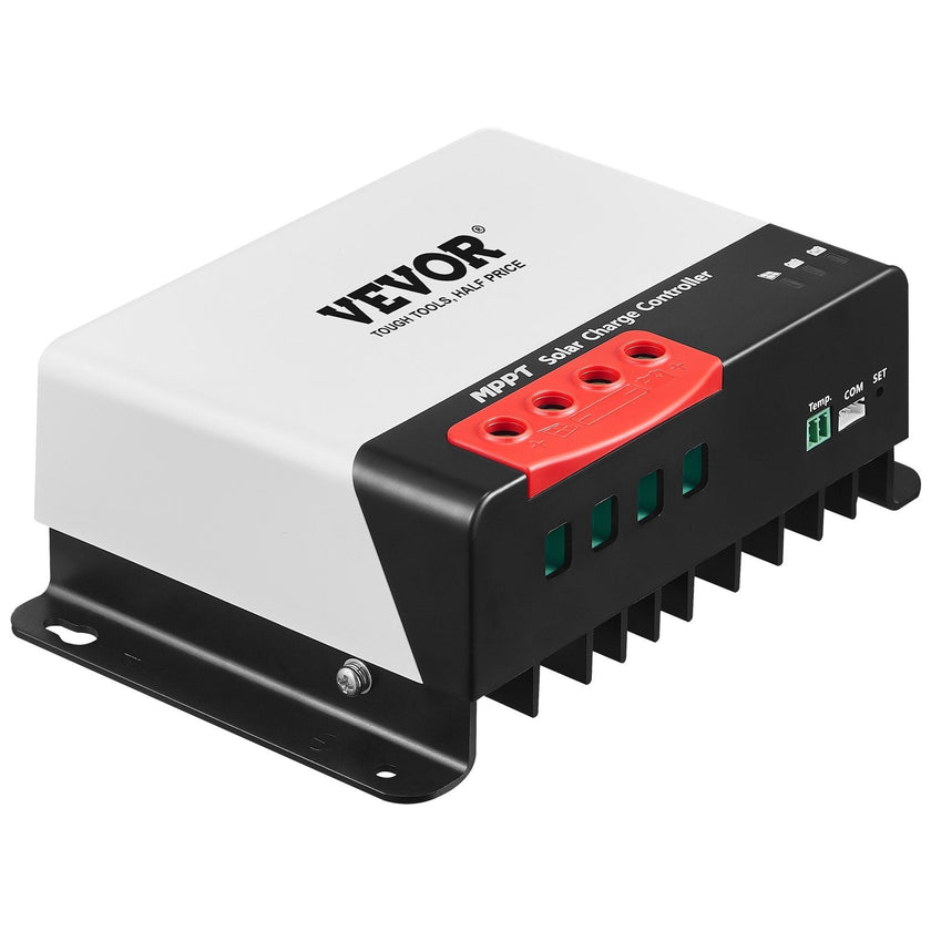 VEVOR 40A MPPT Solar Charge Controller, 12V / 24V Auto DC Input, Solar Panel Regulator Charger with Bluetooth Module, 98% Charging Efficiency for Sealed(AGM), Gel, Flooded and Lithium Battery Charging