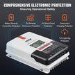 VEVOR 20A MPPT Solar Charge Controller, 12V / 24V Auto DC Input, Solar Panel Regulator Charger with LCD Display Temperature Sensor Cable, for Sealed(AGM), Gel, Flooded and Lithium Battery Charging