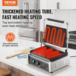VEVOR Commercial Panini Press Grill Electric Sandwich Maker Griddle Plate 14