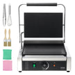 VEVOR Commercial Panini Press Grill Electric Sandwich Maker Griddle Plate 14