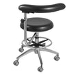 VEVOR Medical Dental Stool Dentist Chair with 360 Degree Rotation Armrest PU Leather Assistant Stool Chair Height Adjustable Doctor Chair